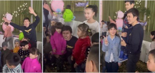 Эрдос Канаев посетил детский дом и развеселил детей